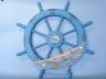 Decorative Wood Shipwheel is fully assembled