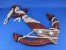 handcrafted beach decor is fully assembled