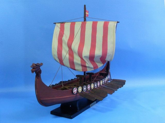 Viking Drakkar 24 Wooden Boat Model Model Ships Build Decor Nautical ...
