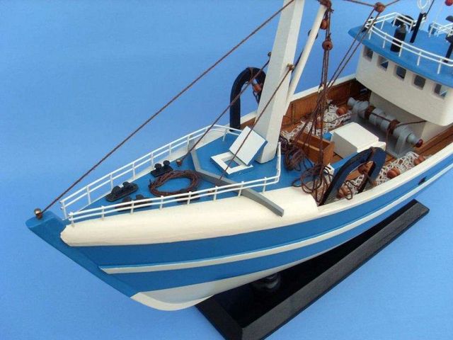 Im Hooked 19 Decorative Wooden Fishing Boat Model Fishing Boat | eBay