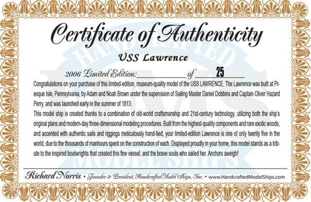 USS Lawrence Limited 36"