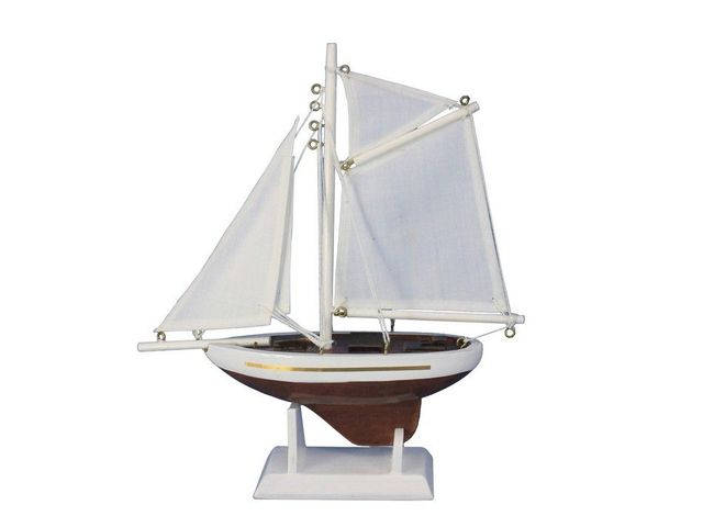 Buy Wooden Columbia Model Sailboat Decoration 9 Inch - Ship Model -