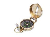 Brass Military compass 4 ship model