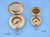 Brass Push button compass 2 ship model