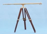 Brass Telescope on Stand 40" - Brass ship model