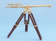 Brass Telescope on Stand 28" - Brass ship model