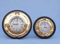 Brass porthole Rope Clock 11" ship model