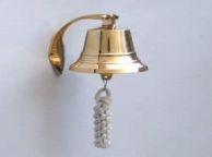 Brass and Chrome Wall Bells Brass and Chrome Wall Bells