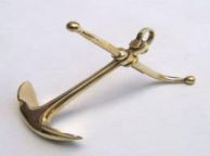 Solid Brass Anchor Paper Weight ship model