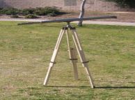 Harbour Master Telescope Black Antique ship model