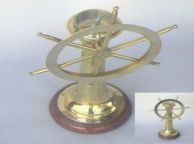 Brass Ship Wheel Compass 18 ship model