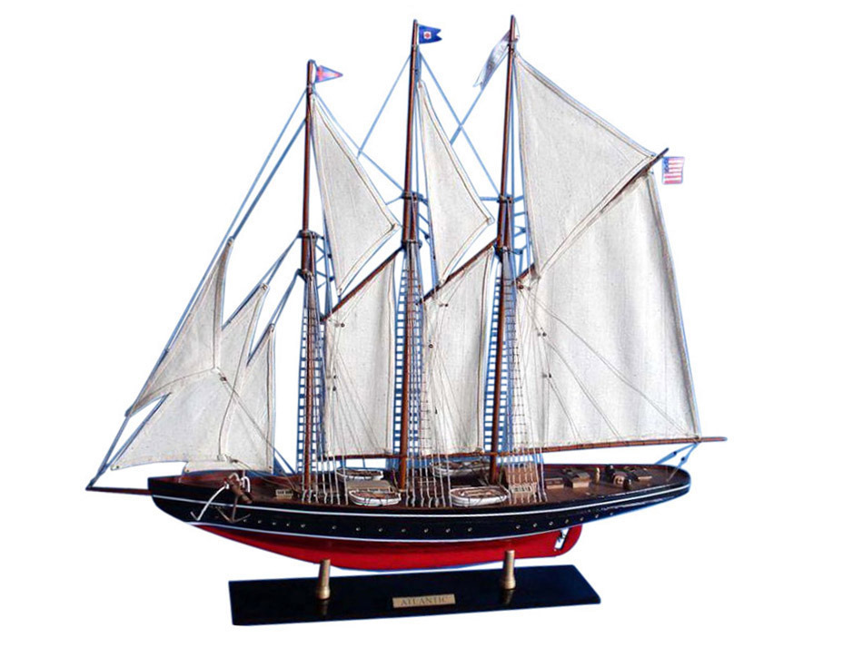 Buy Wooden Atlantic Limited Model Sailboat 32 Inch - Model ...