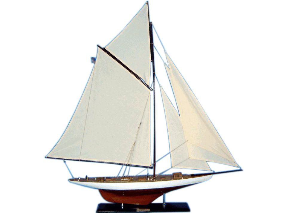 Buy Wooden Columbia Limited Model Sailboat Decoration 45 Inch - Boats
