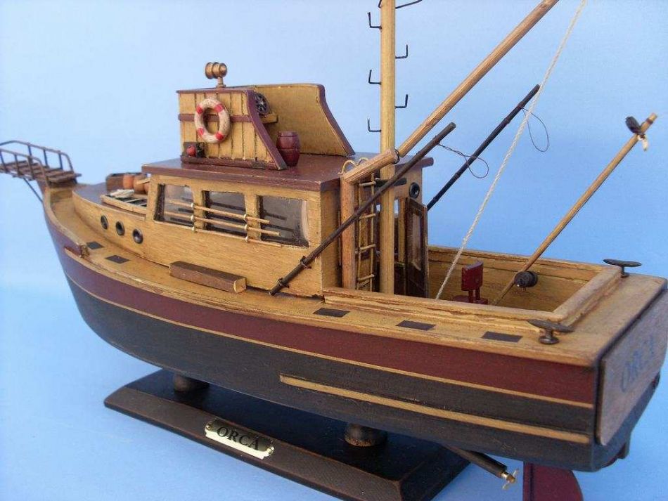 buy wooden jaws - orca model boat 20in - model ships