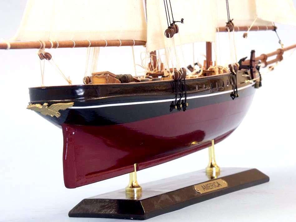 Buy Wooden America Limited Model Sailboat 24in - Model Ships