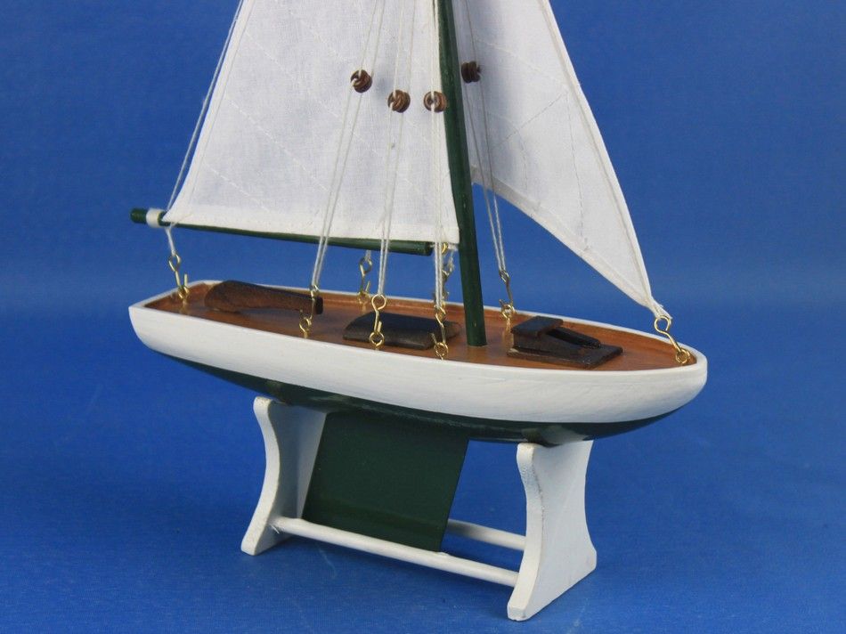 It Floats 12" - Green Floating Sailboat