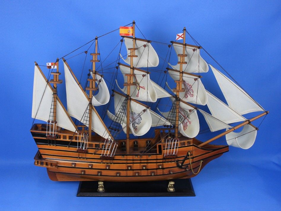 Buy Wooden Spanish Galleon Tall Model Ship Limited 34in - Model Ships