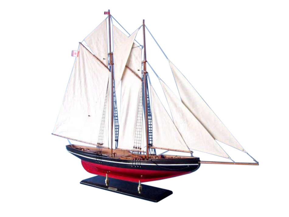 Buy Wooden Bluenose Model Sailboat Decoration 50 Inch ...
