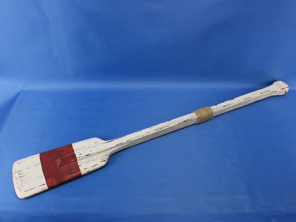 wooden rustic manhattan beach rowing oar w hooks 36 sku oar 36 302 in 