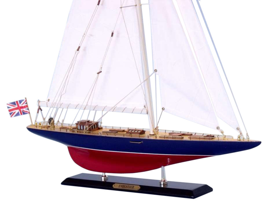 Buy Wooden Enterprise Model Sailboat Decoration 35in 