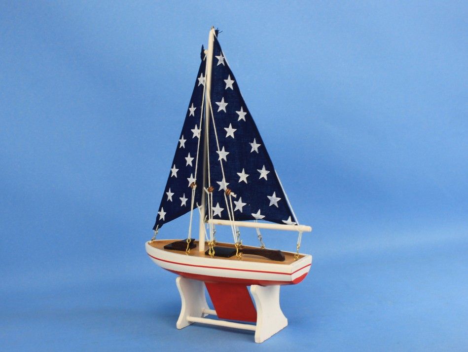 Buy Wooden It Floats 12 Inch - Big Stars Floating Sailboat Model 