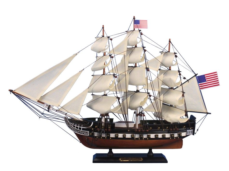 Buy Wooden Bluenose Model Sailboat Decoration 17in 
