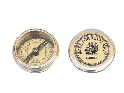 Solid Brass Navy Pocket Compass 3quot; Solid Brass Navy Pocket Compass 3