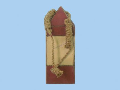 Wooden Red and White Buoy 21 Wooden Red and White Buoy 21