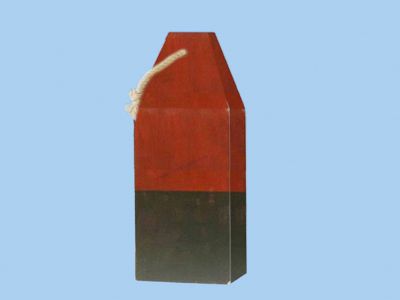 Wooden Red Square Buoy 9