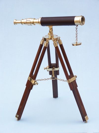 Brass-Leather Harbor Master Telescope 30 - Leather