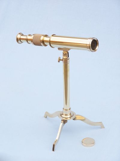 Brass Telescope on Stand 12quot; Brass Telescope on Stand 12