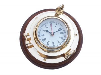 Brass Porthole Clock 10 Brass Porthole Clock 10