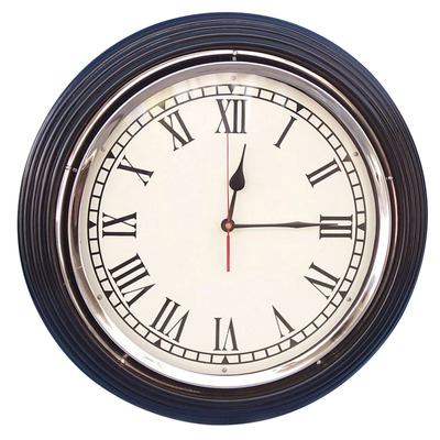 Black-Chrome Wall Clock 17 Black-Chrome Wall Clock 17