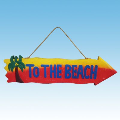 Wooden To the Beach Arrow Sign 20quot; Wooden To the Beach Arrow Sign 20
