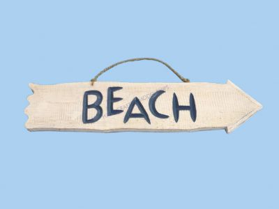 Wooden Beach Arrow Beach Sign 20quot; Wooden Beach Arrow Beach Sign 20