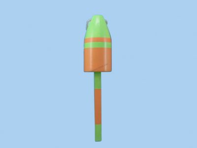Wooden Green and Orange Nautical Lobster Buoy 16quot; Wooden Green and Orange Nautical Lobster Buoy 16