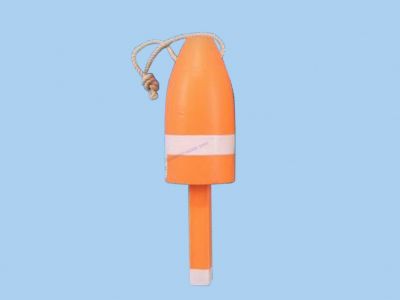 Wooden Orange Lobster Buoy 6quot; Wooden Orange Lobster Buoy 6
