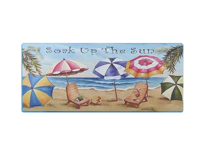 Wooden Soak up the Sun Nautical Wall Plaque 16