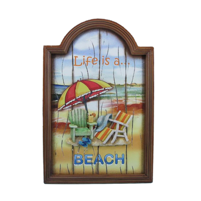 Wooden Life is a Beach Wall Plaque 18 Wooden Life is a Beach Wall Plaque 18