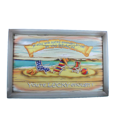 Wooden Youre Lucky Enough Wall Plaque 24 Wooden Youre Lucky Enough Wall Plaque 24
