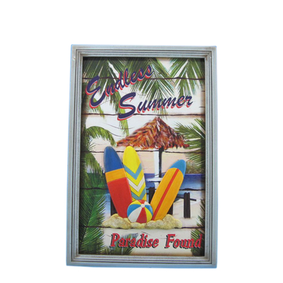 Wooden Paradise Found Surf Plaque 18 Wooden Paradise Found Surf Plaque 18