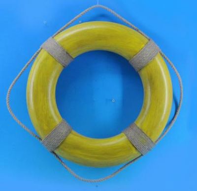 Decorative Yellow Life Ring Wall Plaque 20 Decorative Yellow Life Ring Wall Plaque 20