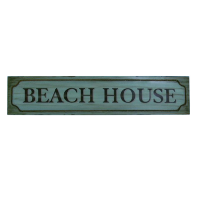 Wooden Beach House Wall Plaque 48quot; Wooden Beach House Wall Plaque 48