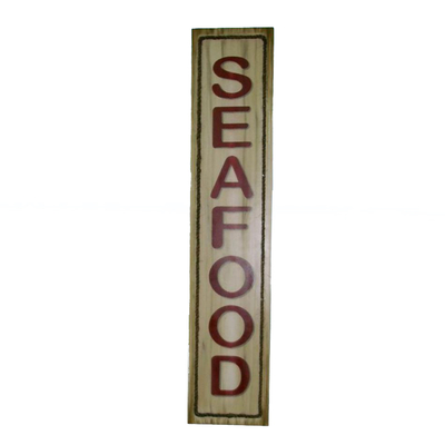 Wooden Seafood Wall Plaque 48quot; Wooden Seafood Wall Plaque 48