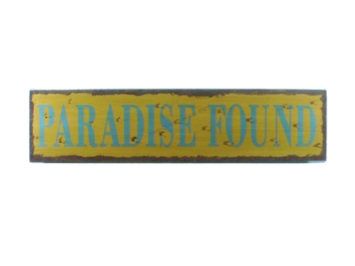 Wooden Paradise Found Beach Life Sign 24quot; Wooden Paradise Found Beach Life Sign 24