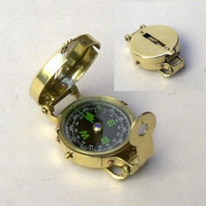 Brass Military Compass model ship
