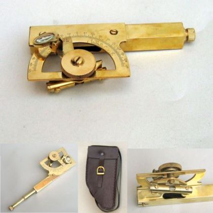Brass Abney Level model ship