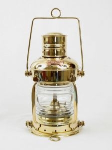 Brass Anchor Oil Lantern 12quot; Brass Anchor Oil Lantern 12