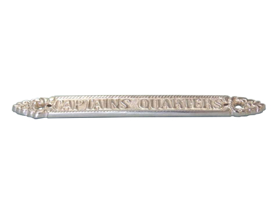 Chrome Captains Quarters Sign 13quot; Chrome Captains Quarters Sign 13