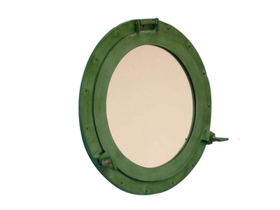 Aluminum Sea-Worn Porthole Mirror 17 Aluminum Sea-Worn Porthole Mirror 17